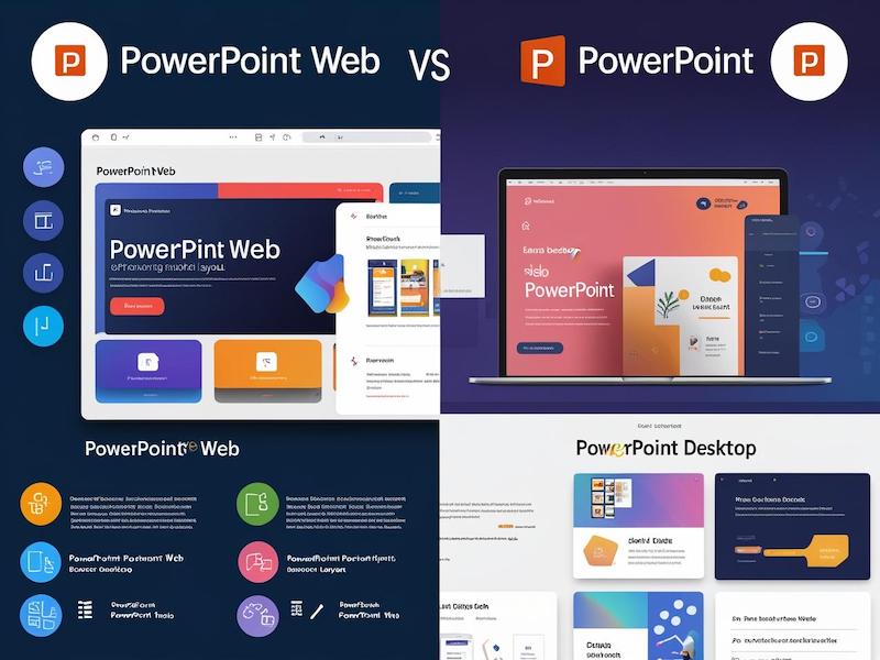 パワーポイントWeb版とデスクトップ版の比較