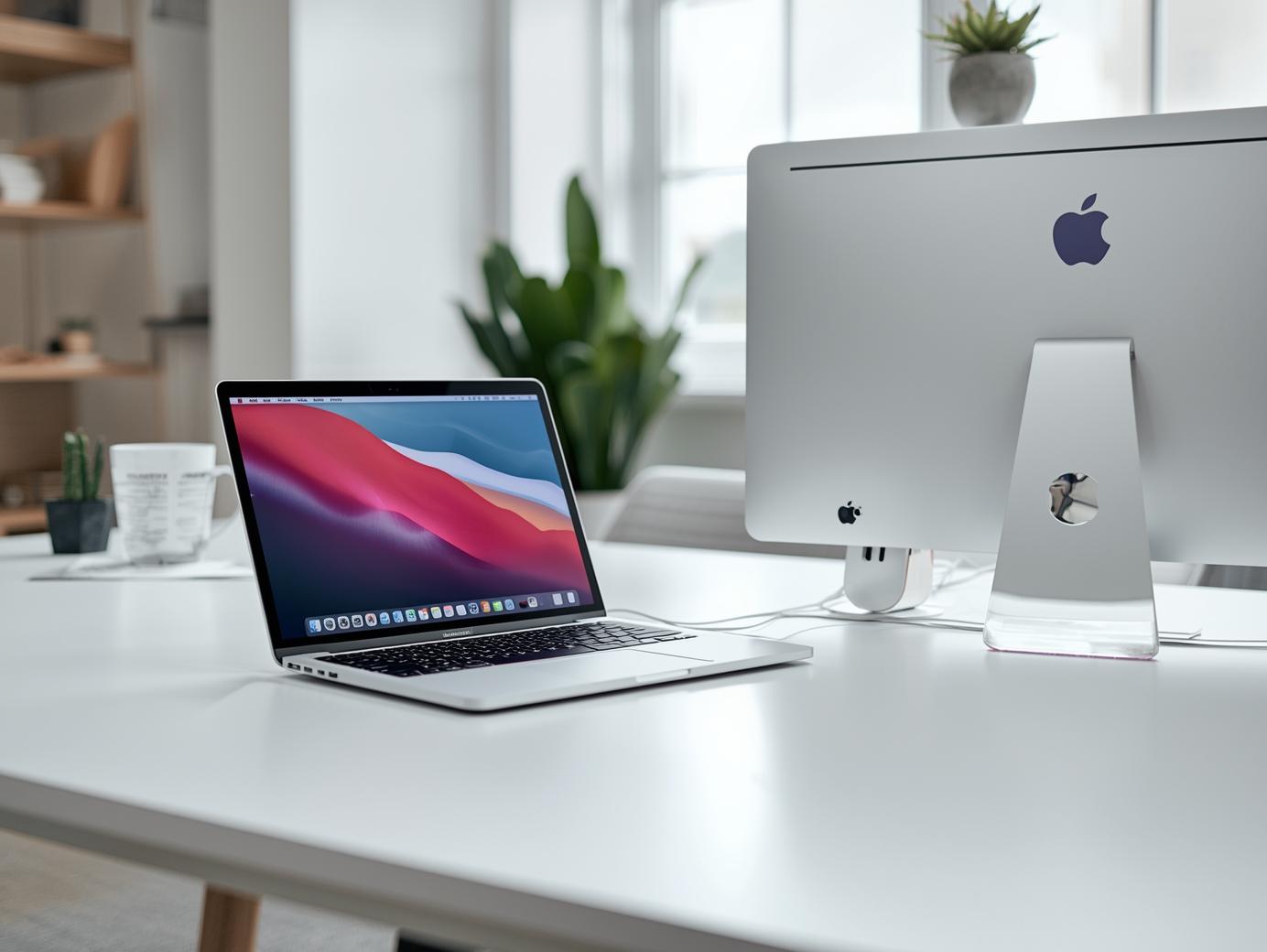 Mac でOffice を使用しているイメージ画像
