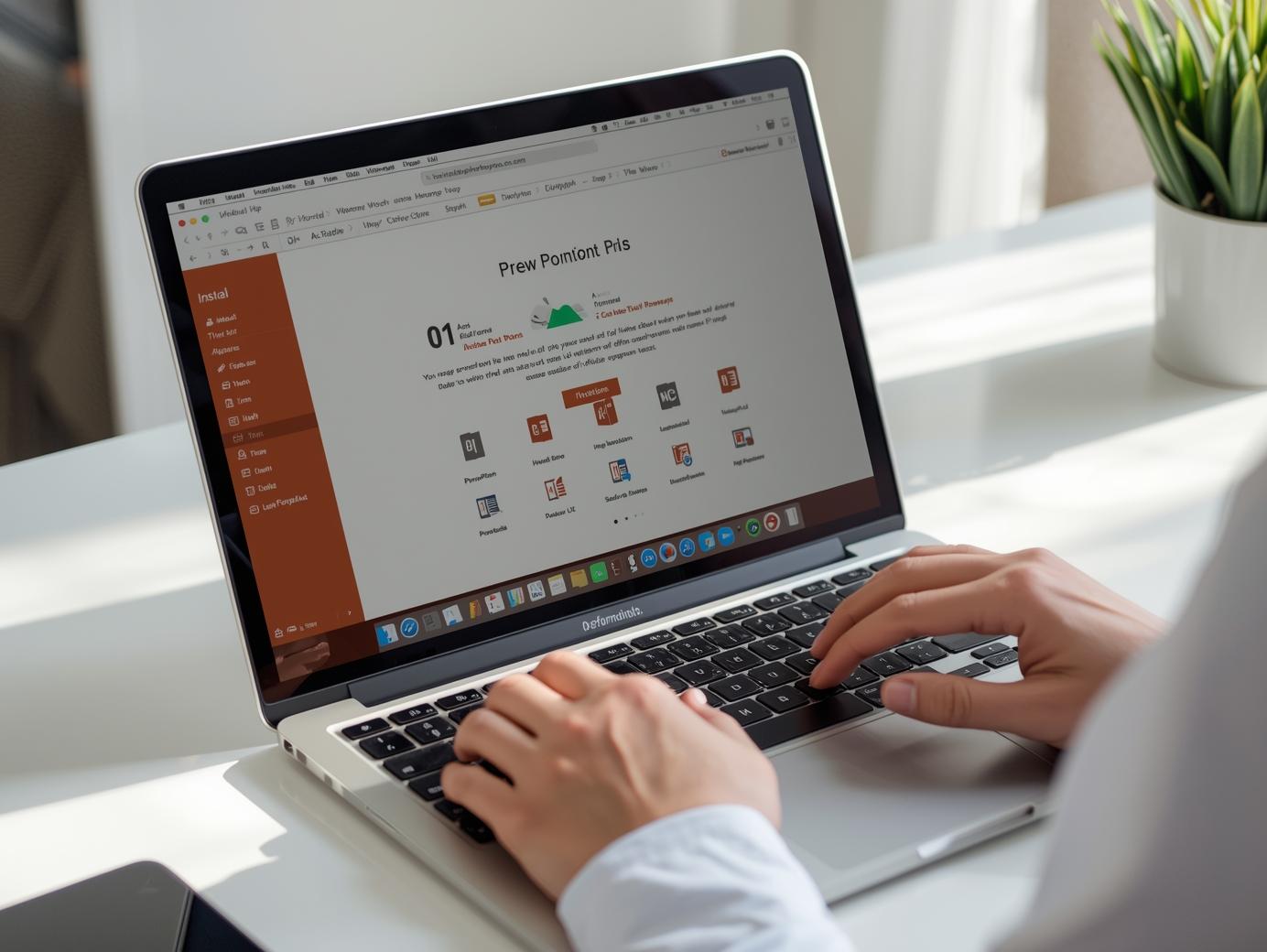 Mac に無料のPowerpointと代替ツールを入れているイメージ画像
