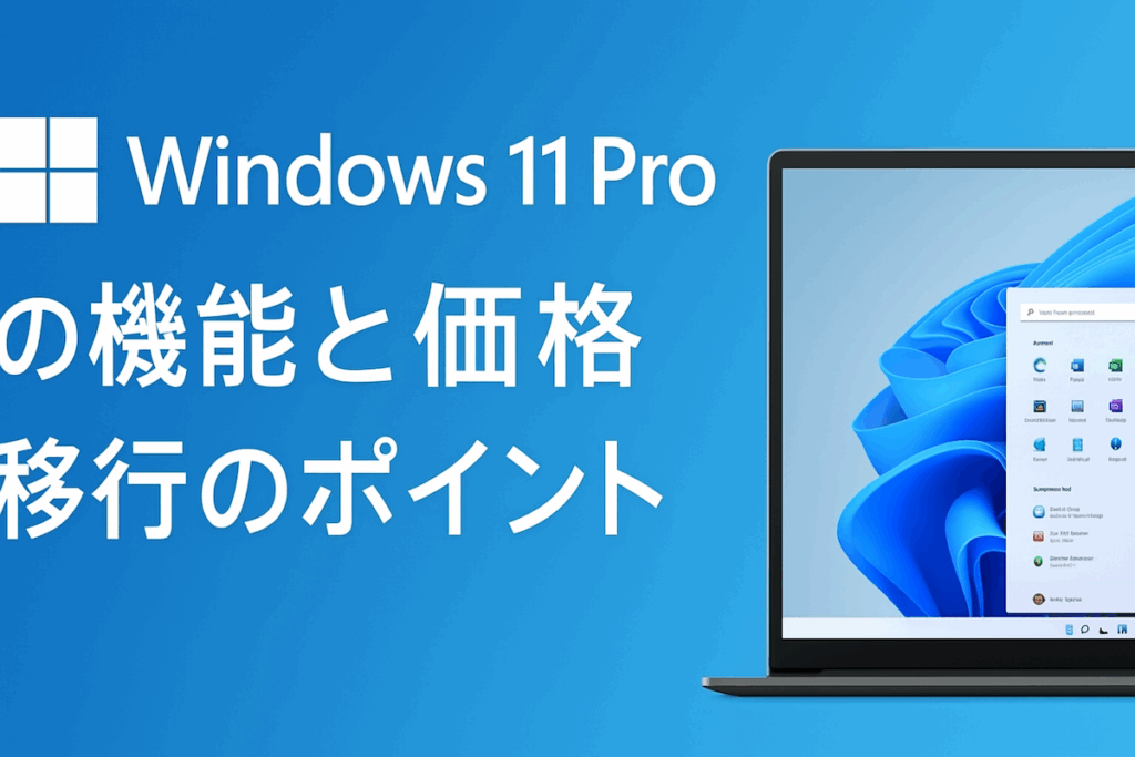 Windows 11 Pro の機能と価格｜Windows 10 サポート終了に備える移行ガイド